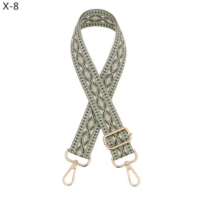 Fashion Ethnic Jacquard Rhombus Bag Shoulder Adjustable Replacement Long Strap Bag Accessories
