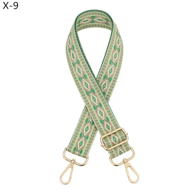 Fashion Ethnic Jacquard Rhombus Bag Shoulder Adjustable Replacement Long Strap Bag Accessories