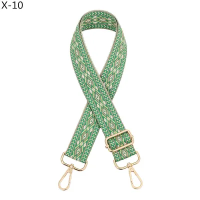 Fashion Ethnic Jacquard Rhombus Bag Shoulder Adjustable Replacement Long Strap Bag Accessories