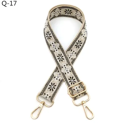 Fashion Ethnic Style Bag Shoulder Strap Adjustable Replacement Long Strap Bag Accessories