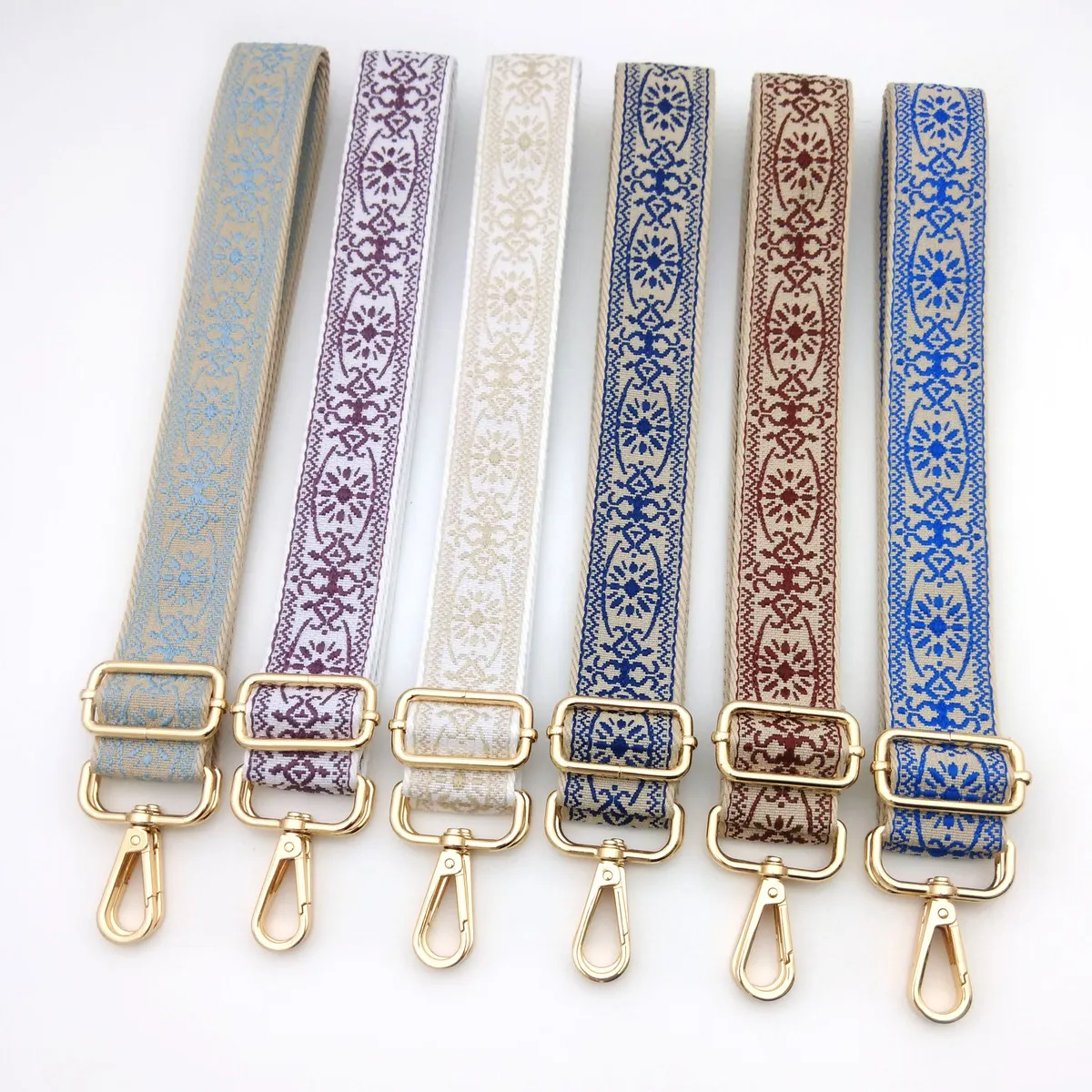 Fashion Ethnic Style Bag Shoulder Strap Adjustable Replacement Long Strap Bag Accessories