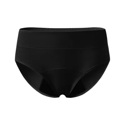 Women Fashion Solid Color Mid-Waist Breathable Period Underwear