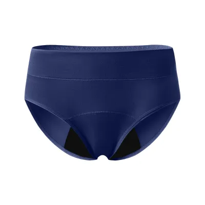 Women Fashion Solid Color Mid-Waist Breathable Period Underwear