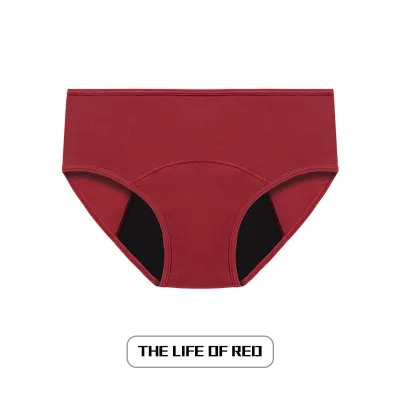 Women Fashion Three-Layer Low Waist Period Underwear