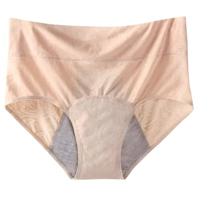 Women Fashion High-Waist Breathable Three-Layer Leak-Proof Thickened Period Underwear