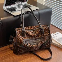 Women Fashion Personalized Leopard Print Messenger Waist Bag