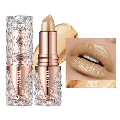 Women's Shiny Long-Lasting Waterproof Pearlescent Lipstick