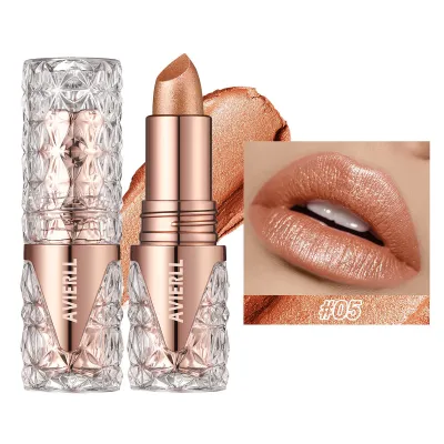 Women's Shiny Long-Lasting Waterproof Pearlescent Lipstick