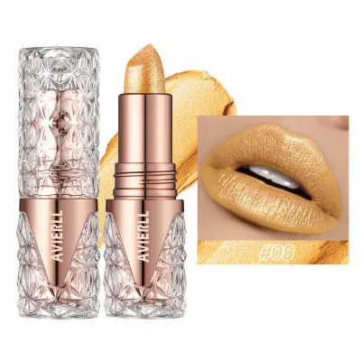 Women's Shiny Long-Lasting Waterproof Pearlescent Lipstick