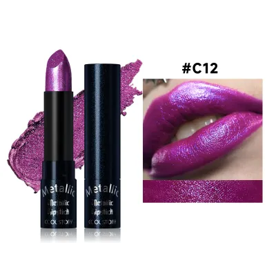 Coolstory Shining Pearlescent Lipstick Enhance Color Natural Three-Dimensional
