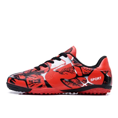 Men Fashion Casual Printed Short Stud Sports Soccer Football Shoes