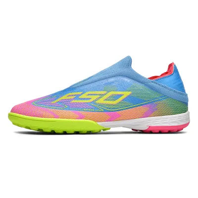 Men Fashion Casual Printed High Top Short Stud Soccer Football Shoes
