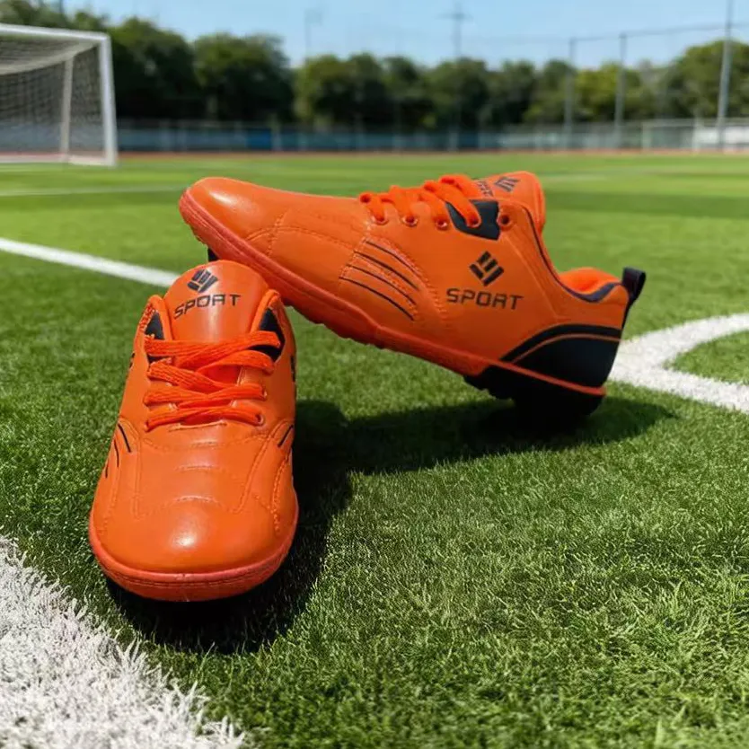 Men Fashion Casual Printed Leather Waterproof Non-Slip Wear-Resistant Football Shoes
