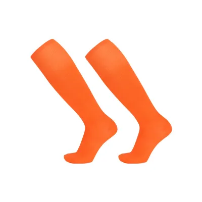 Men Fashion Solid Color Thin Breathable Anti-Slip Long Sports Football Socks