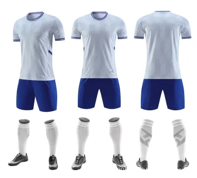 Men Fashion Printed Football Sports Short-Sleeve Shirt Slim Fit Shorts Two-Piece Set