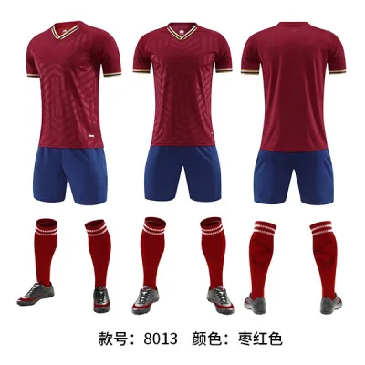 Men Fashion Printed Football Sports Short-Sleeve Shirt Slim Fit Shorts Two-Piece Set
