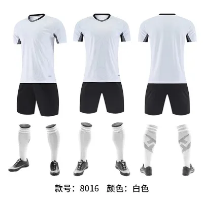 Men Fashion Printed Football Sports Short-Sleeve Shirt Slim Fit Shorts Two-Piece Set