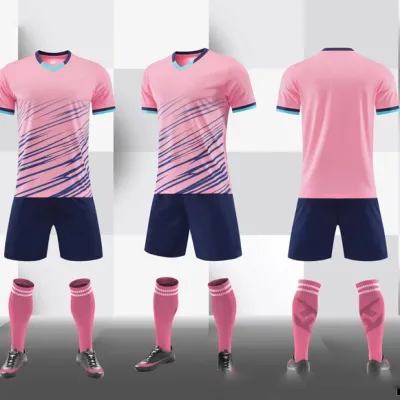 Men Fashion Printed Football Sports Short-Sleeve Shirt Slim Fit Shorts Two-Piece Set