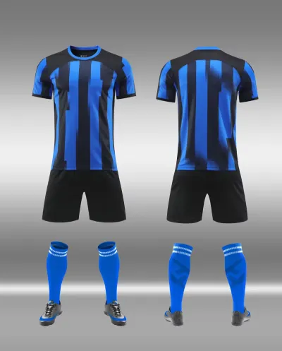 Men Fashion Football Sports Printed Short-Sleeve Shirt Slim Fit Shorts Two-Piece Set