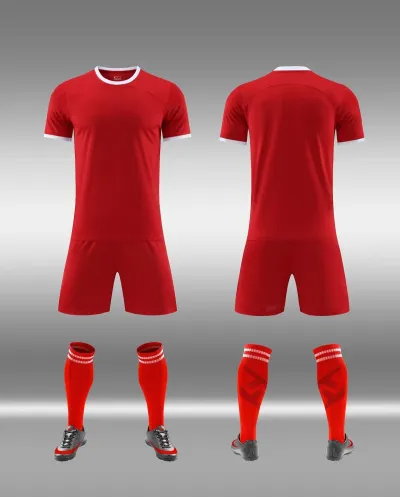 Men Fashion Football Sports Printed Short-Sleeve Shirt Slim Fit Shorts Two-Piece Set