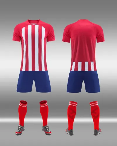Men Fashion Football Sports Printed Short-Sleeve Shirt Slim Fit Shorts Two-Piece Set