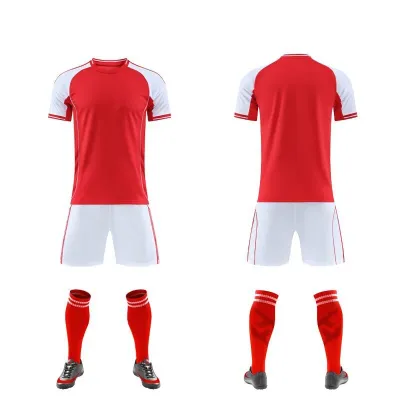 Men Fashion Football Sports Printed Short-Sleeve Shirt Slim Fit Shorts Two-Piece Set