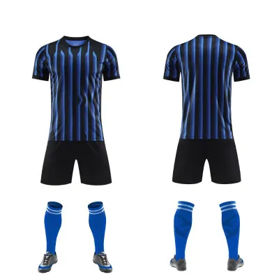 Men Fashion Football Sports Printed Short-Sleeve Shirt Slim Fit Shorts Two-Piece Set