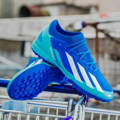 Men Fashion Casual Printed Non-Slip Short Stud Soccer Football Shoes