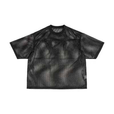 Men's Fashion Casual Summer Sports Printed Mesh Short Sleeve Loose T-Shirt