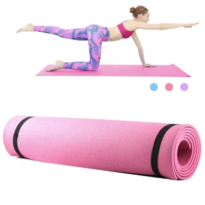 Household EVA Thickened Stripe Yoga Dance Mat for Home Exercise