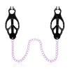 Black Clip-Purple Chain