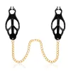 Black Clip-Gold Chain