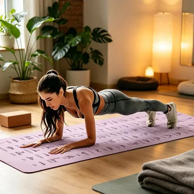 Fashion Fitness Mat Professional Non-Slip Silent Tpe Yoga Mat