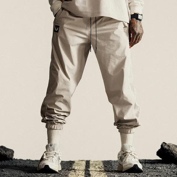 Men's Casual Summer Solid Color Thin Stretch Quick-Drying Pants