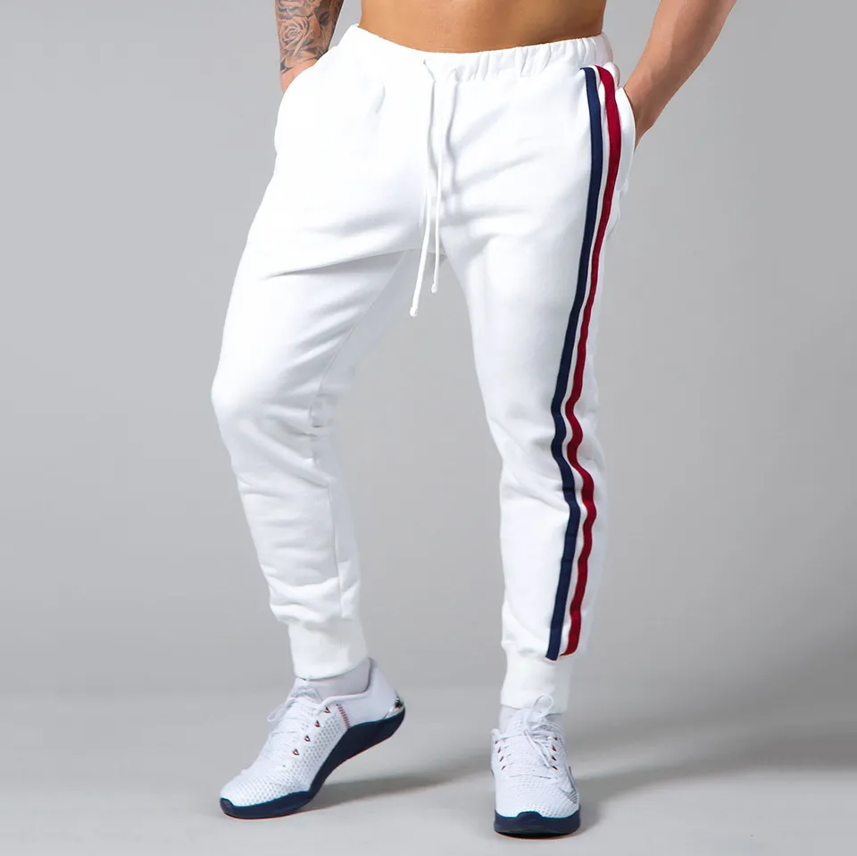 Men's Fashion Casual Summer Stripe Drawstring Slim Fit Pants
