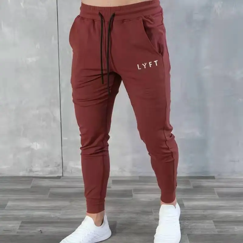 Men's Fashion Casual Spring Solid Color Drawstring Breathable Pants