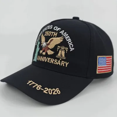 American 250th Anniversary Independence Day Embroidered Baseball Cap