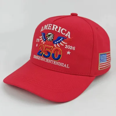 American 250th Anniversary Independence Day Embroidered Baseball Cap
