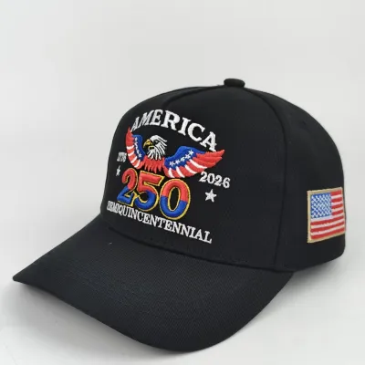 American 250th Anniversary Independence Day Embroidered Baseball Cap