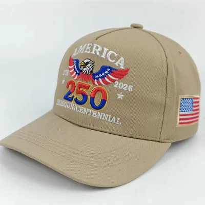 American 250th Anniversary Independence Day Embroidered Baseball Cap