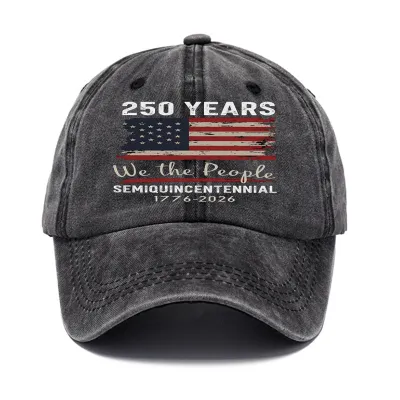 Fashion American 250th Anniversary Independence Day Printed Baseball Cap Cotton Dome