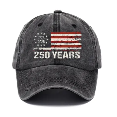 Fashion American 250th Anniversary Independence Day Printed Baseball Cap Cotton Dome