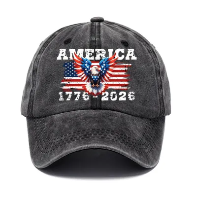 Fashion American 250th Anniversary Independence Day Printed Baseball Cap Cotton Dome