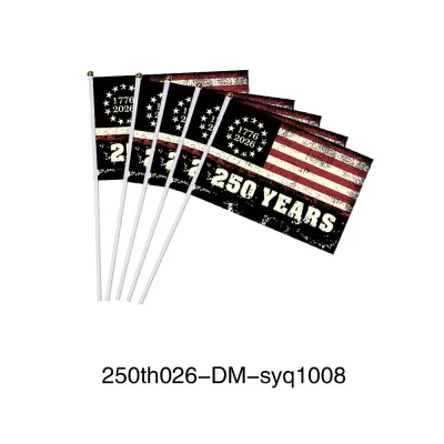 Fashion American 250th Anniversary Independence Day Party Decorative Flag 20pcs/Set