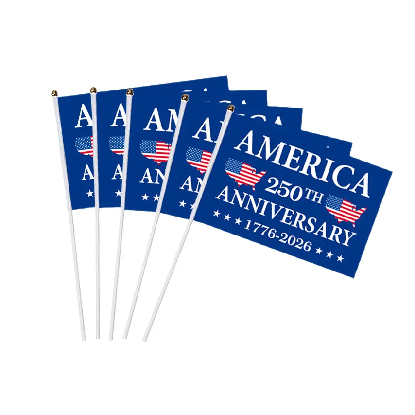 Fashion American 250th Anniversary Independence Day Party Decorative Flag 20pcs/Set