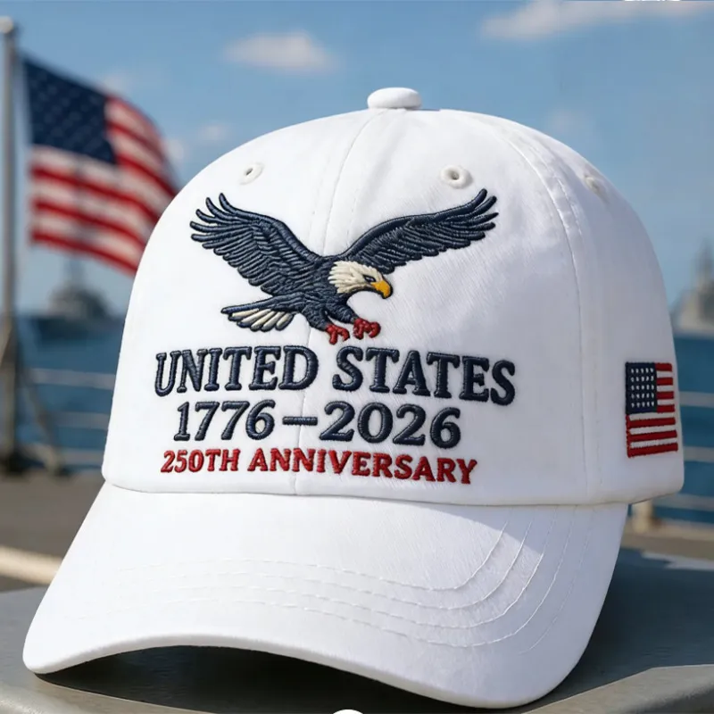 Fashion American 250th Anniversary Independence Day Hat Cotton Simple Style Printed Dome