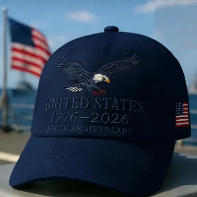 Fashion American 250th Anniversary Independence Day Hat Cotton Simple Style Printed Dome