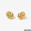Gold Stud Earrings KD3336