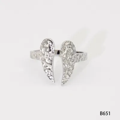 Women Fashion 316L Stainless Steel Geometric Opening Ring