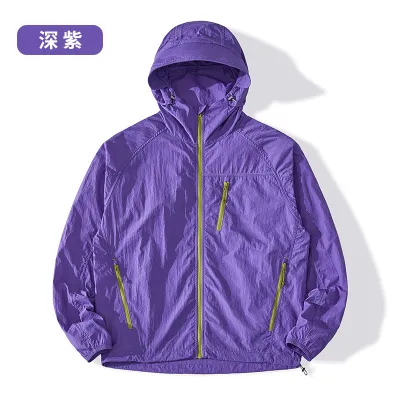 Fashion Casual Summer Solid Color Breathable UPF 50+ Long-Sleeve Hoodies Sun Protection Clothing